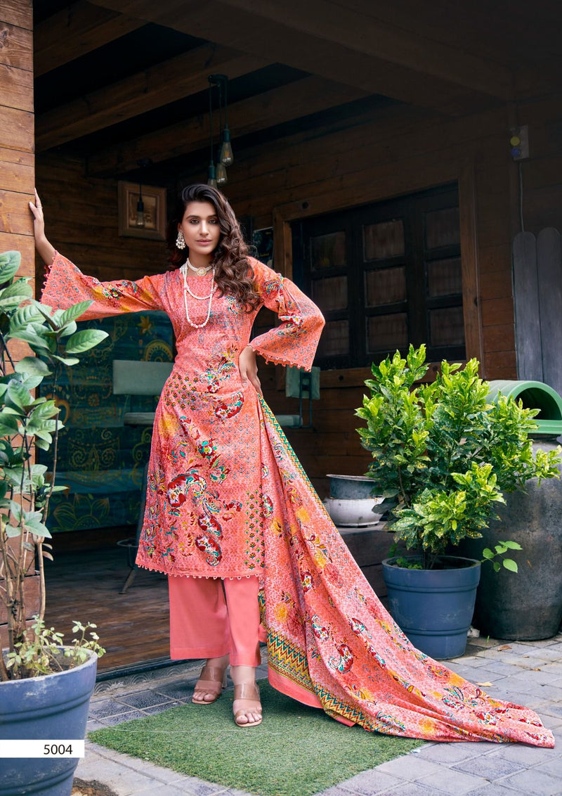 Yashika Trends Bin Saeed Mahnoor Vol 5 Lawn Cotton Karachi Print Suits