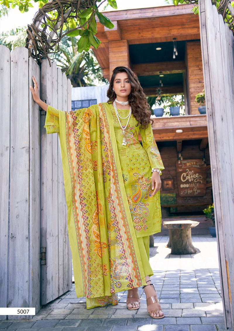 Yashika Trends Bin Saeed Mahnoor Vol 5 Lawn Cotton Karachi Print Suits