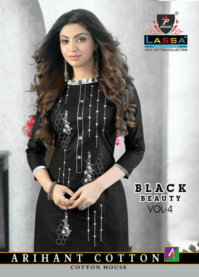 Lassa Black Beauty Vol 4 Pure Cotton Patiyala Style Suits Dree Material