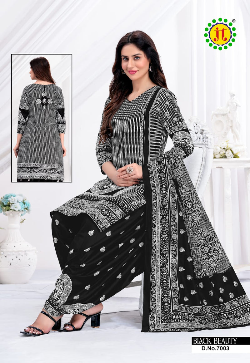 Jt Black Beauty Vol 7 Cotton Printed Patiyala Suits