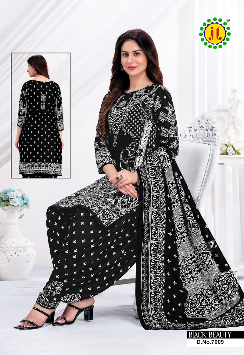 Jt Black Beauty Vol 7 Cotton Printed Patiyala Suits