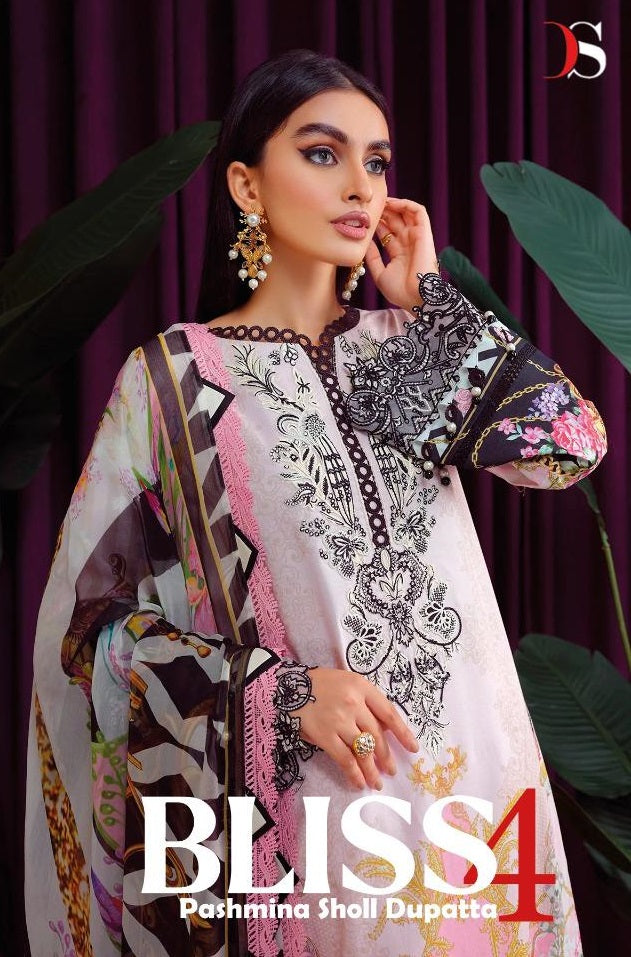 Deepsy Suits Bliss 22 Vol 4 Pashmina Collection Pashmina Embroidery Suits