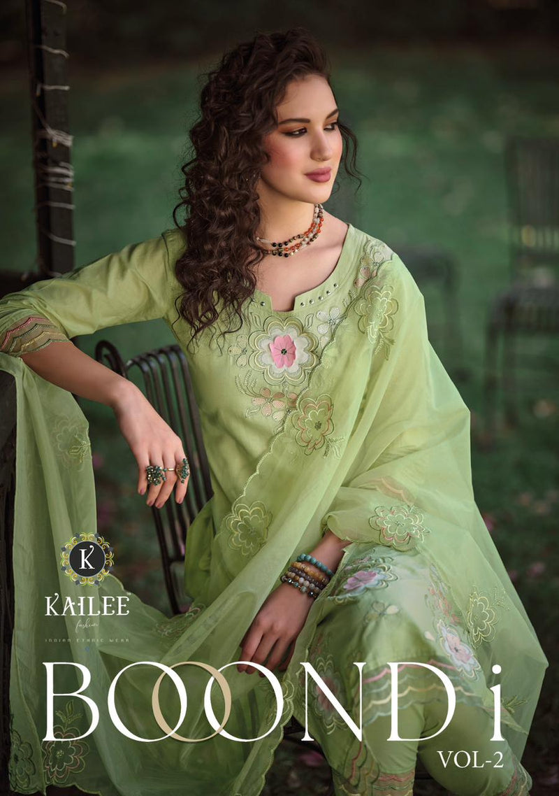 Kalki Fashion Boondi Vol 2 Cotton With Fancy Hand Work Designer Ready Made Suits