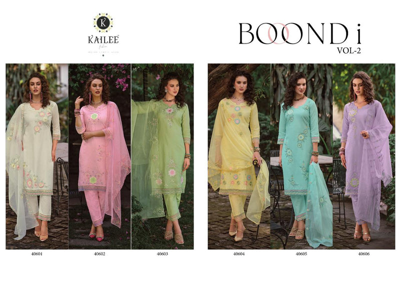 Kalki Fashion Boondi Vol 2 Cotton With Fancy Hand Work Designer Ready Made Suits