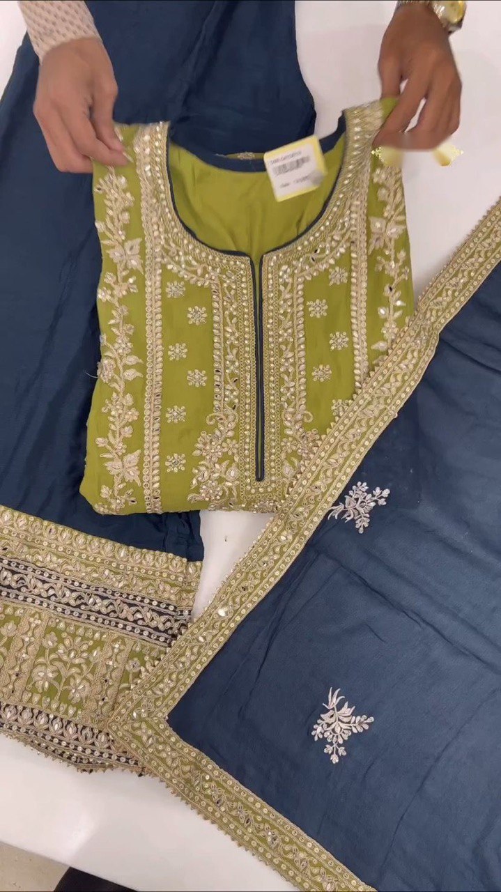 BP D No 1602 Fox Georgette With Daimond Work Pakistani Suits Collection