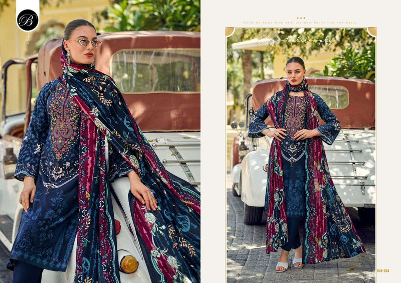 Belliza Designer Studio Naira Vol 106 Pure Cotton Embroidered Work Salwar Suit