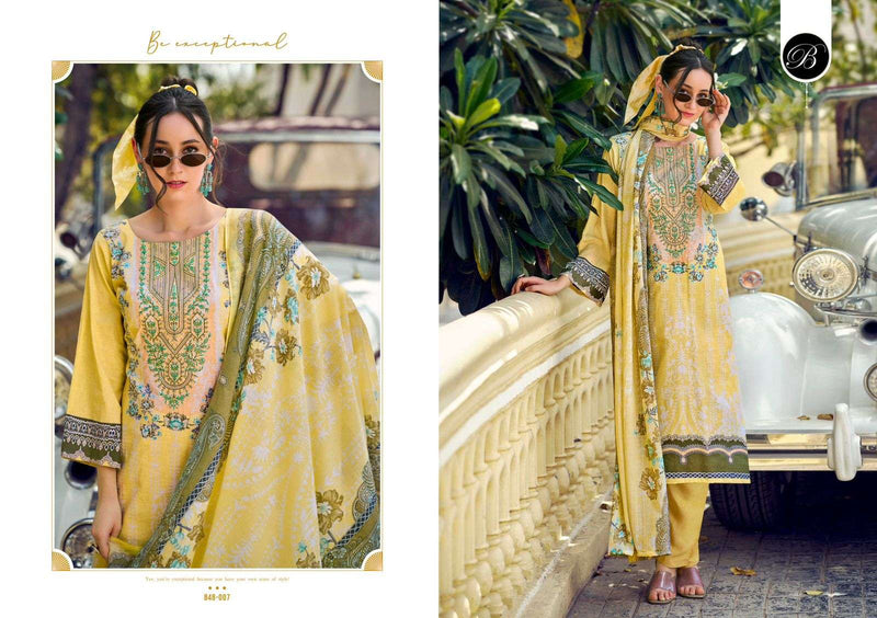 Belliza Designer Studio Naira Vol 106 Pure Cotton Embroidered Work Salwar Suit