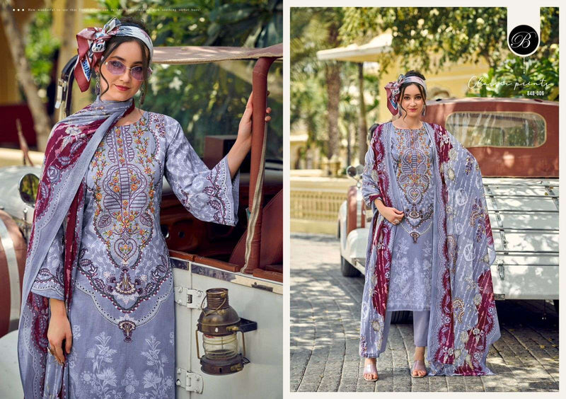 Belliza Designer Studio Naira Vol 106 Pure Cotton Embroidered Work Salwar Suit