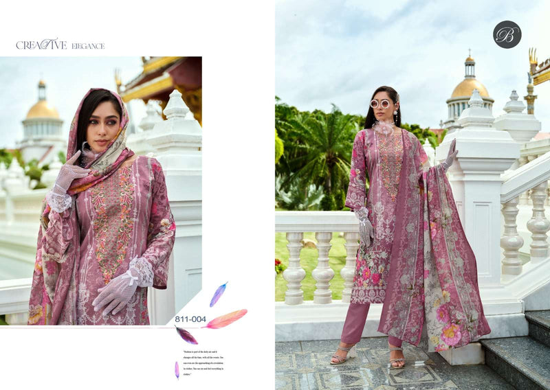 Belliza Designer Studio Naira Vol 99 Pure Cotton Digital Print Embroidered Salwar Suit