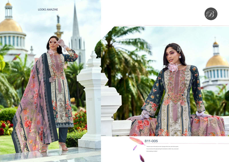 Belliza Designer Studio Naira Vol 99 Pure Cotton Digital Print Embroidered Salwar Suit