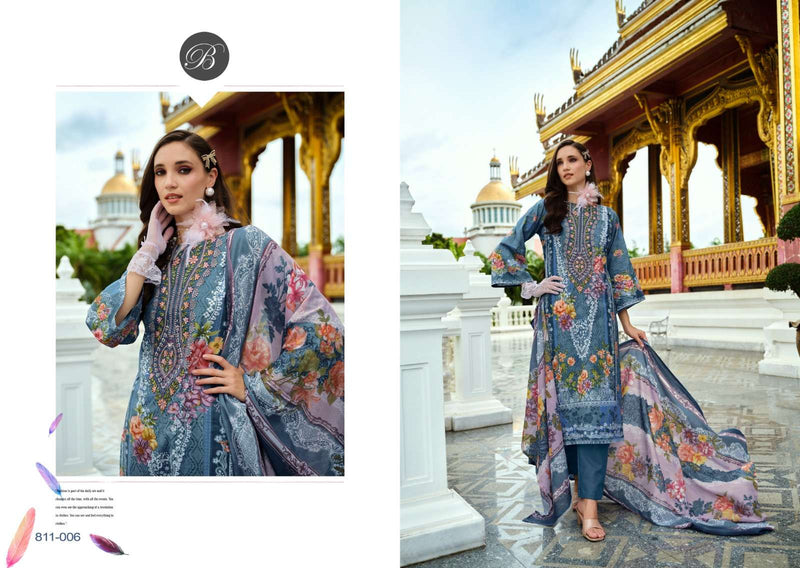 Belliza Designer Studio Naira Vol 99 Pure Cotton Digital Print Embroidered Salwar Suit