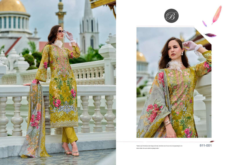Belliza Designer Studio Naira Vol 99 Pure Cotton Digital Print Embroidered Salwar Suit