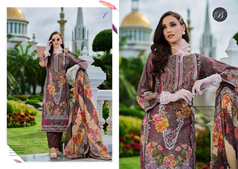 Belliza Designer Studio Naira Vol 99 Pure Cotton Digital Print Embroidered Salwar Suit
