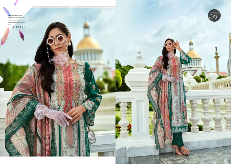 Belliza Designer Studio Naira Vol 99 Pure Cotton Digital Print Embroidered Salwar Suit