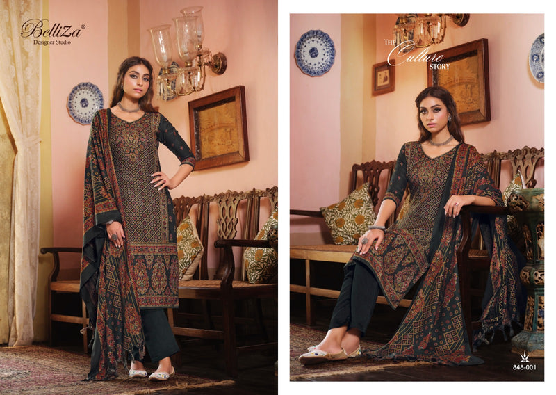 Belliza Designer Studio Cashmera Kaani Pashmina With Fancy Designer Exclusive Salwar Suits