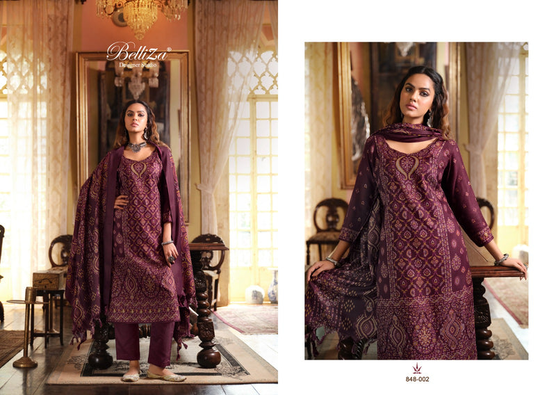 Belliza Designer Studio Cashmera Kaani Pashmina With Fancy Designer Exclusive Salwar Suits