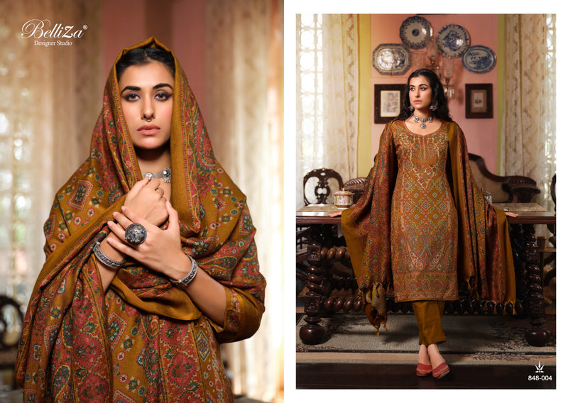 Belliza Designer Studio Cashmera Kaani Pashmina With Fancy Designer Exclusive Salwar Suits