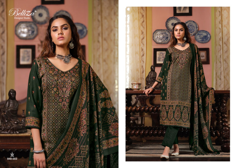 Belliza Designer Studio Cashmera Kaani Pashmina With Fancy Designer Exclusive Salwar Suits