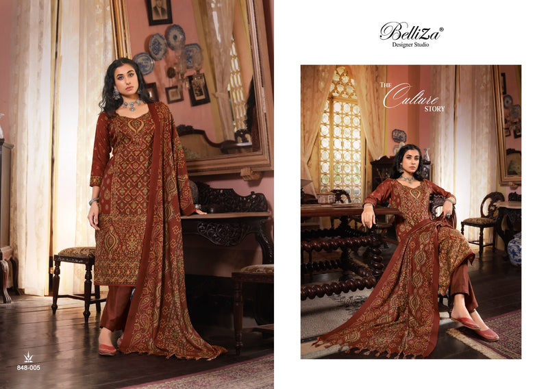 Belliza Designer Studio Cashmera Kaani Pashmina With Fancy Designer Exclusive Salwar Suits