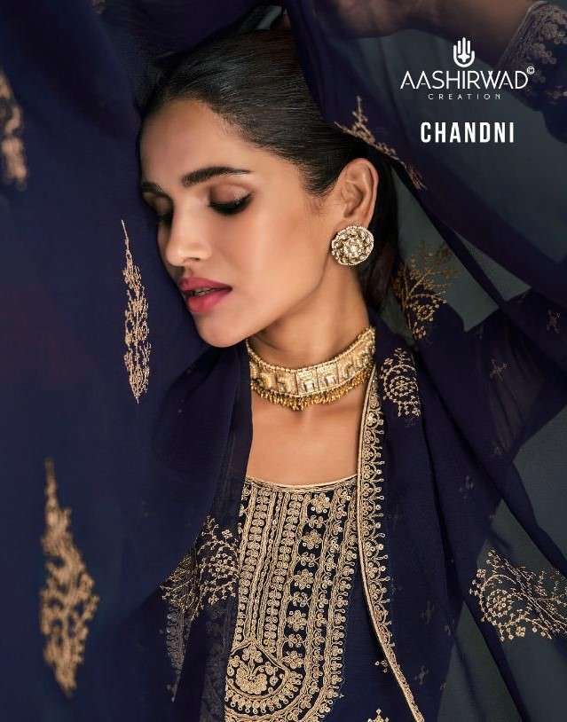 Aashirwad Creation Chandani Real Georgette With Heavy Designer Suits