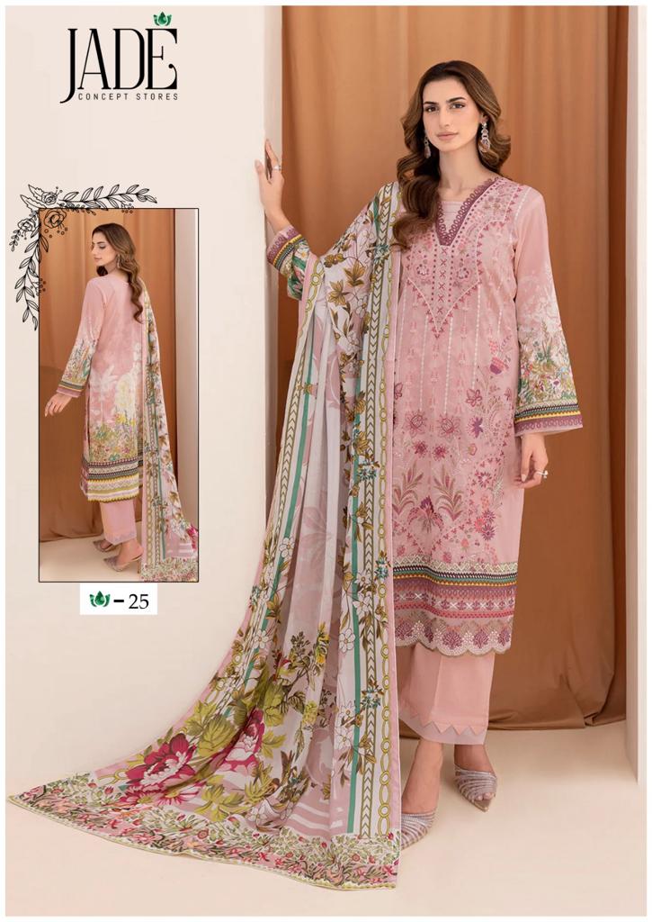 Jade Chevron Exclusive Heavy Cotton Vol 3 Lawn Cotton Salwar Kameez