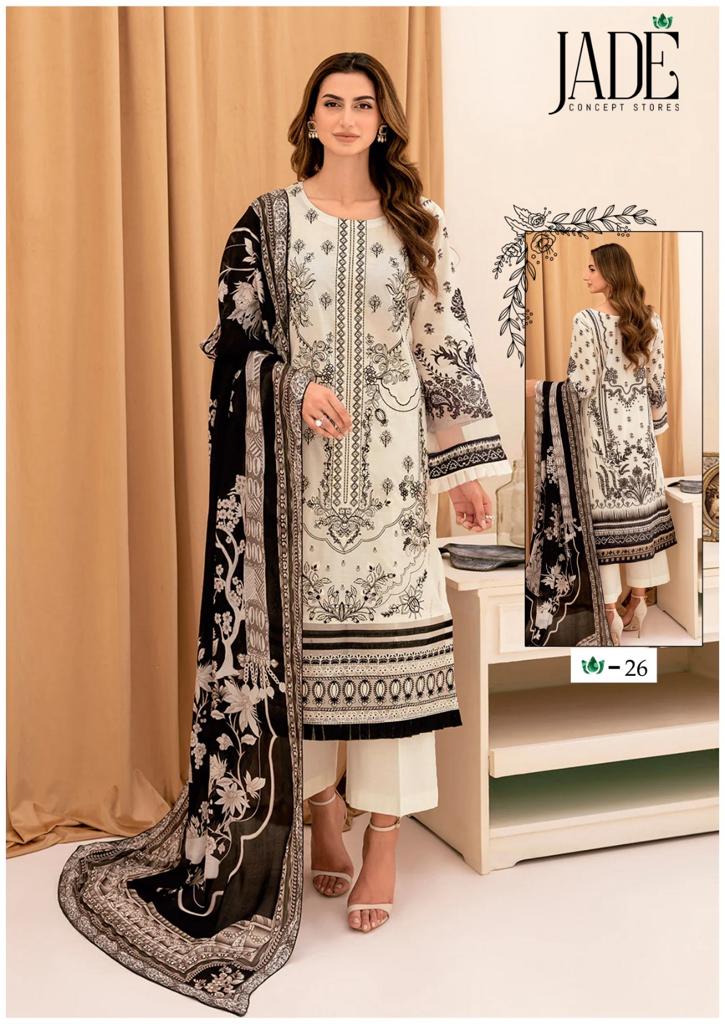 Jade Chevron Exclusive Heavy Cotton Vol 3 Lawn Cotton Salwar Kameez