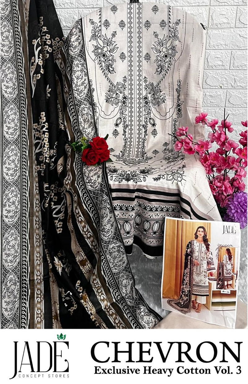 Jade Chevron Exclusive Heavy Cotton Vol 3 Lawn Cotton Salwar Kameez