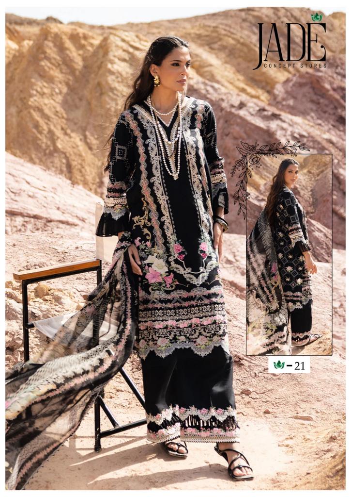 Jade Chevron Exclusive Heavy Cotton Vol 3 Lawn Cotton Salwar Kameez