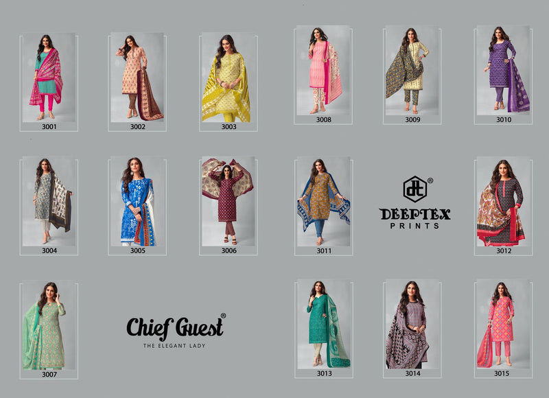 Deeptex Prints Chief Guest Vol 30 Cotton Printed Salwar Suit Collection