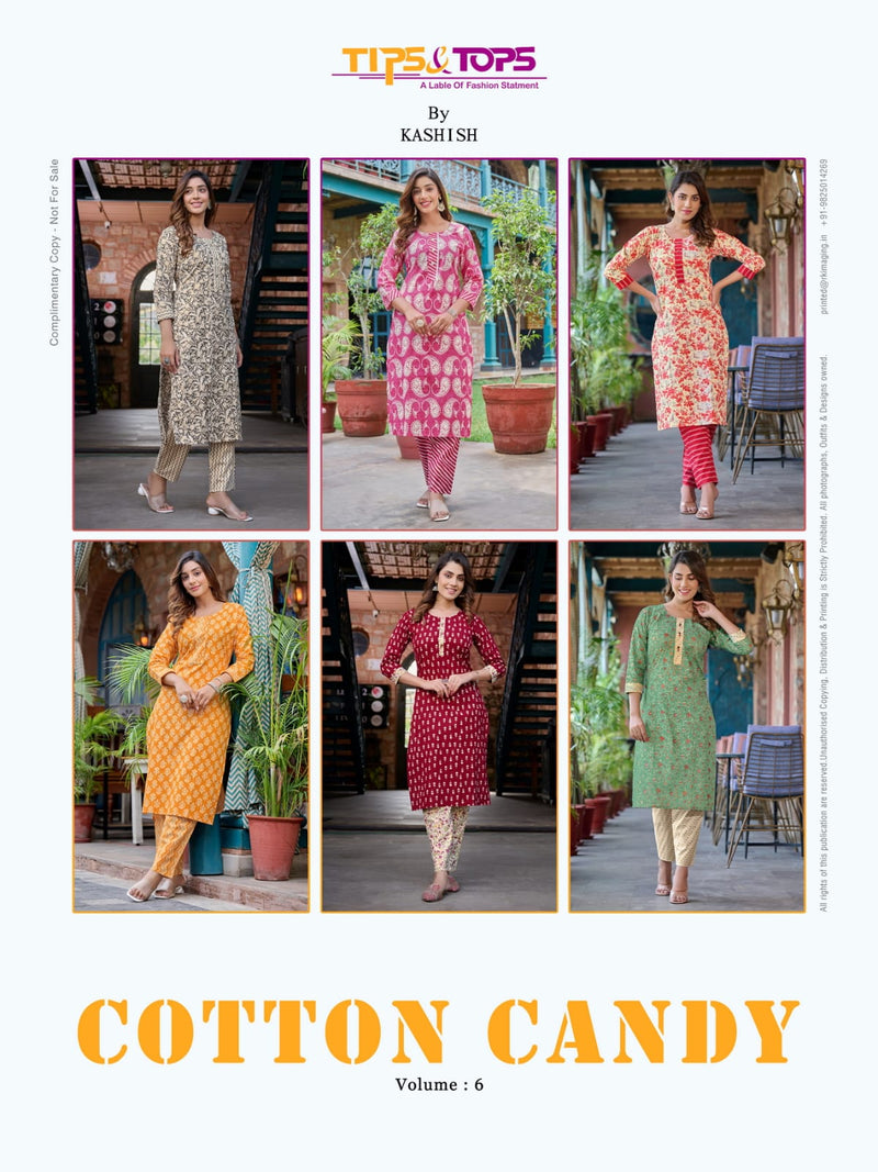 Tips And Tops Cotton Candy Vol 6 Cotton Printed Daily Wear Fancy Kurti