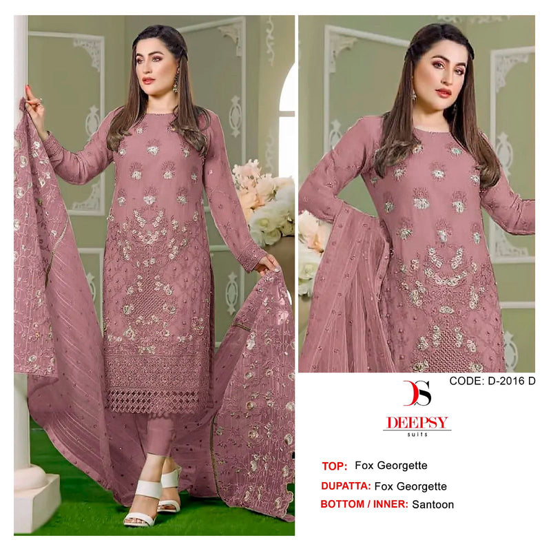 Deepsy Suits D No D 2016 Georgette With Embroidery And Moti Work Pakistani Suits