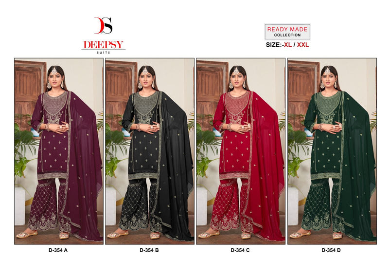 Deepsy Suits D No 354 Georgette With Embroidery Designer Suit Collection