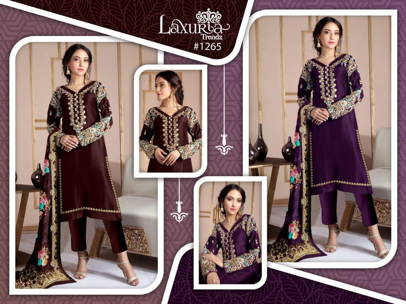 Laxuria Trendz D No 1256 Fox Georgette With Fancy Designer Ready Made Pakistani Suits
