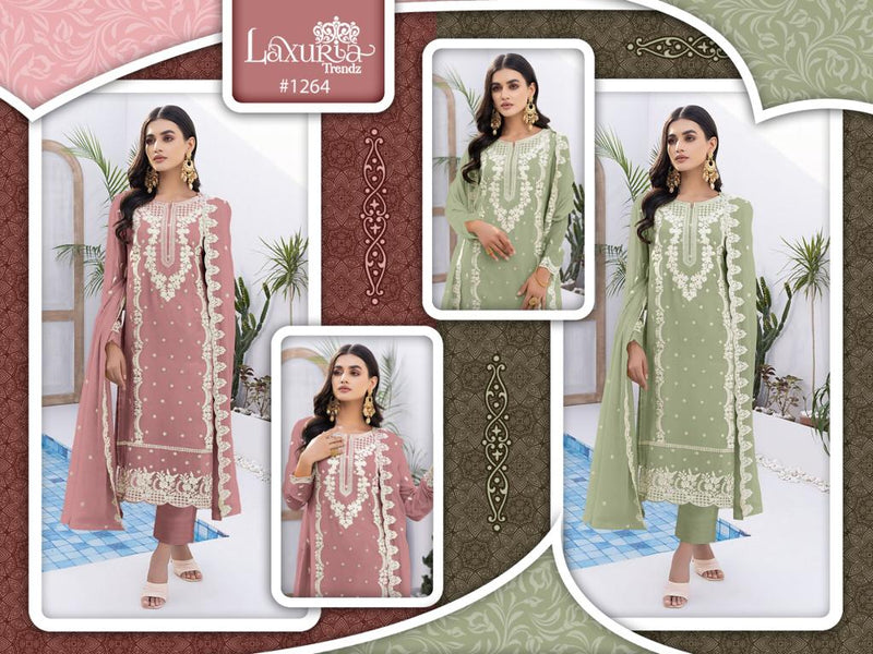 Laxuria Trendz D No 1264 Georgette Beautiful Embroi Pret Collection