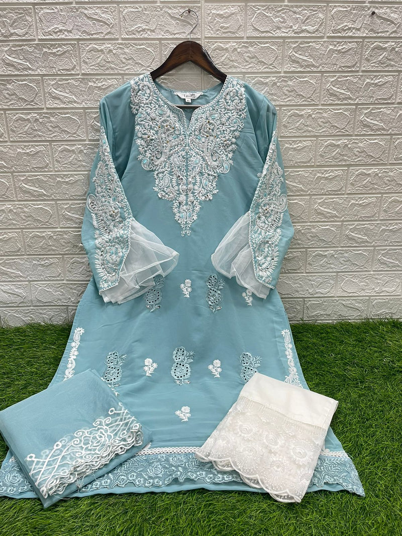 Laxuria Trendz D No 1283 Georgette Designer Pakistani Suit Collection