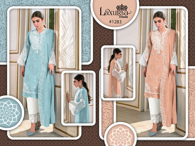 Laxuria Trendz D No 1283 Georgette Designer Pakistani Suit Collection