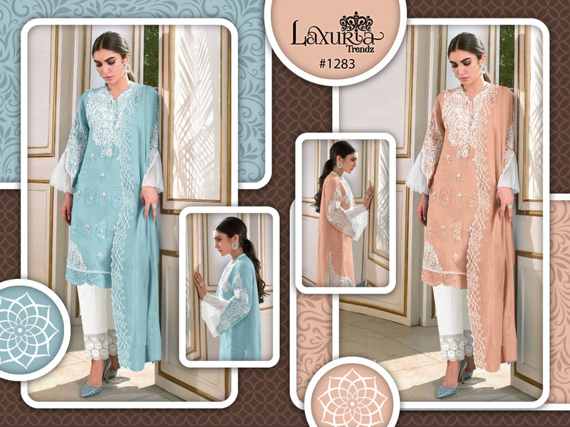Laxuria Trendz D No 1283 Georgette Designer Pakistani Suit Collection