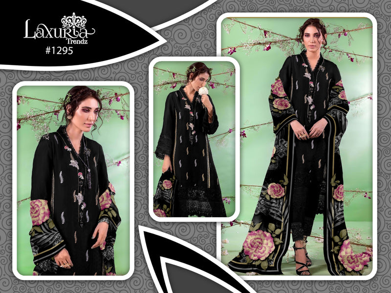 Laxuria Trendz D No 1295 Georgette Embroidery Work Pakistani Suit