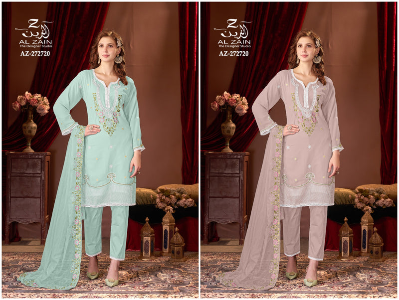 Al Zain D NO 272720 Fox Georgette Pakistani Designer Suits