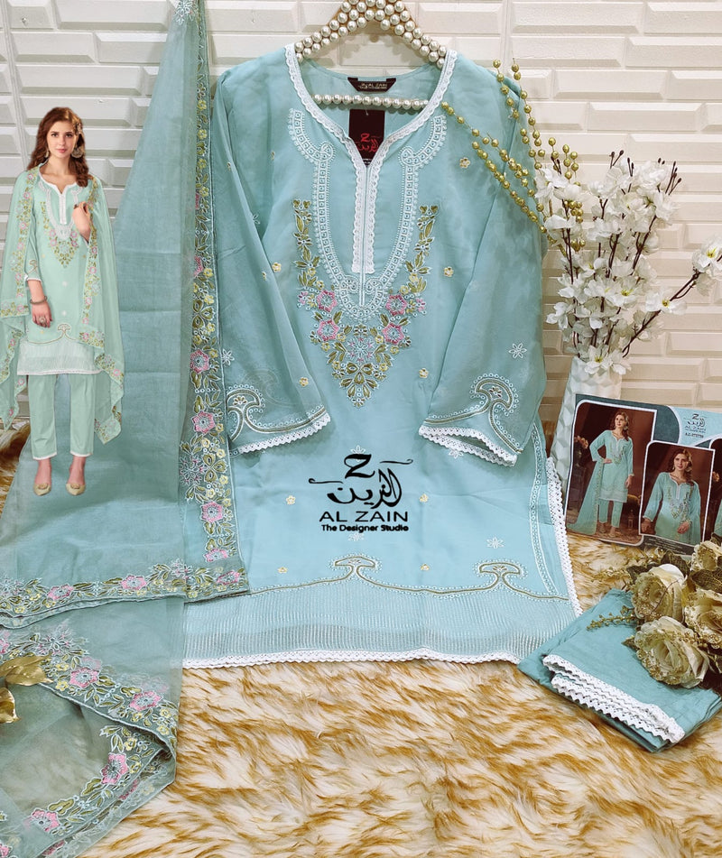 Al Zain D NO 272720 Fox Georgette Pakistani Designer Suits