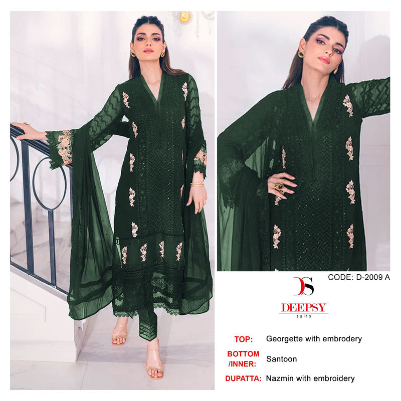 Deepsy Suit D No 2009 Georgette With Embroidery Work Pakistani Suits