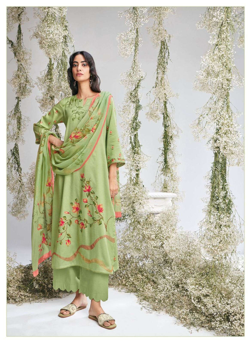Ganga Dione Cotton Printed With Embroidery Salwar Suits