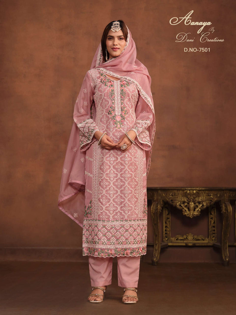 Dani Creation Aanaya Vol 175 Organza Casual Wear Suit