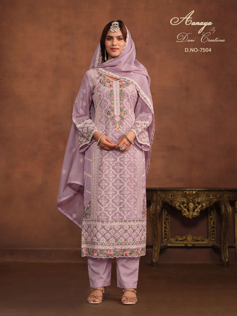 Dani Creation Aanaya Vol 175 Organza Casual Wear Suit