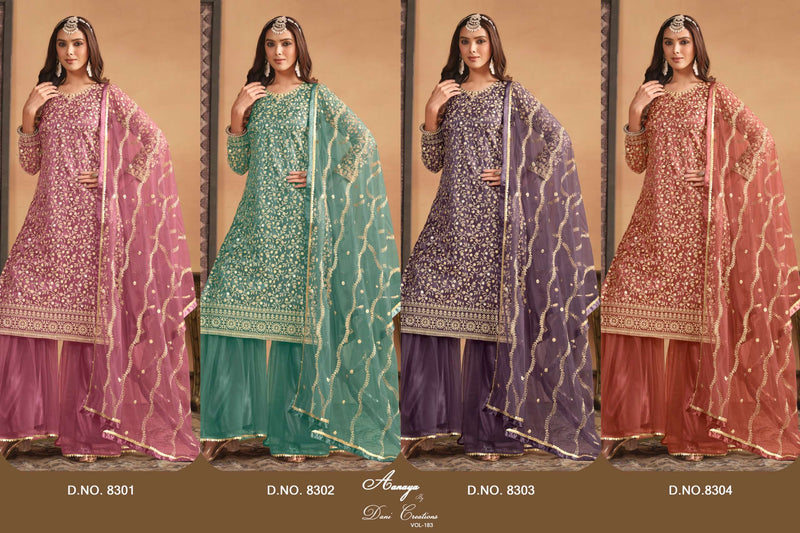 Dani Creation Aanaya Vol 183 Net Heavy Designer Party Wear Salwar Suit