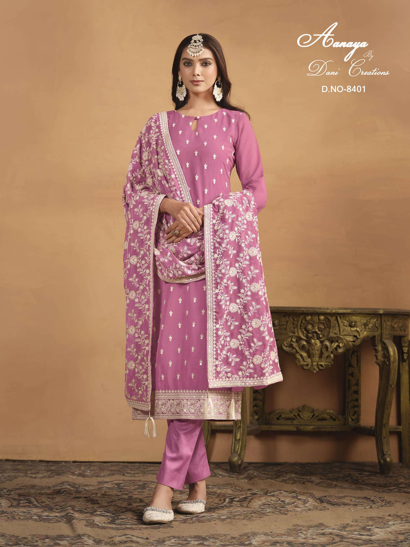 Dani Creation Aanaya Vol 184 Fox Georgette Designer Party Wear Salwar Suit