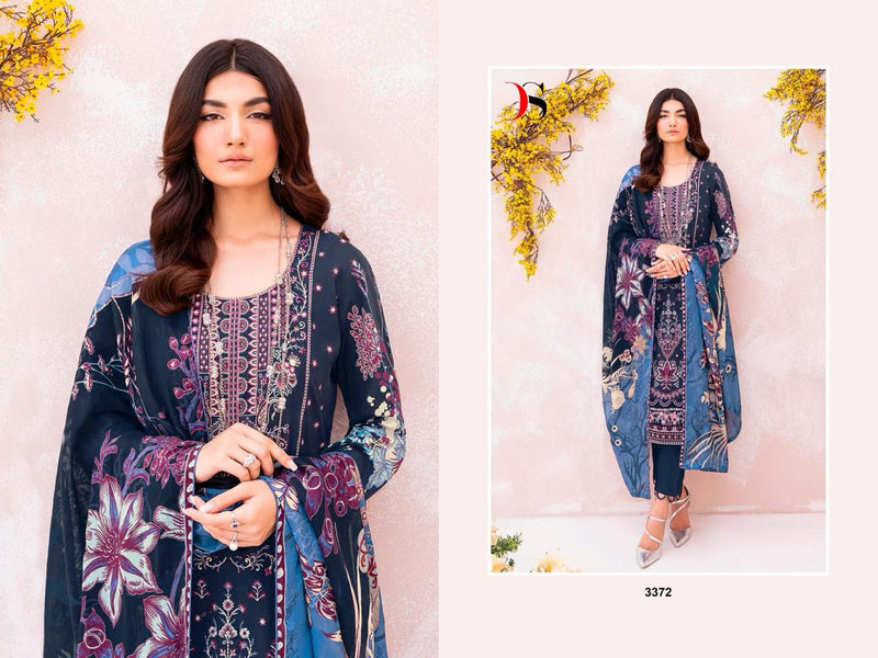 Deepsy Suit Cheveron Lawn 10 Pure Cotton Self Embroidered Salwar Suit