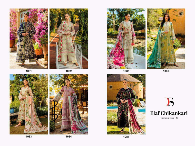 Deepsy Suits Elaf Chikankari Premium Lawn 26 Pakistani Designer Suit