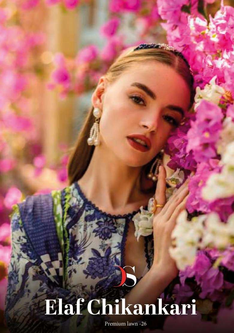 Deepsy Suits Elaf Chikankari Premium Lawn 26 Pakistani Designer Suit