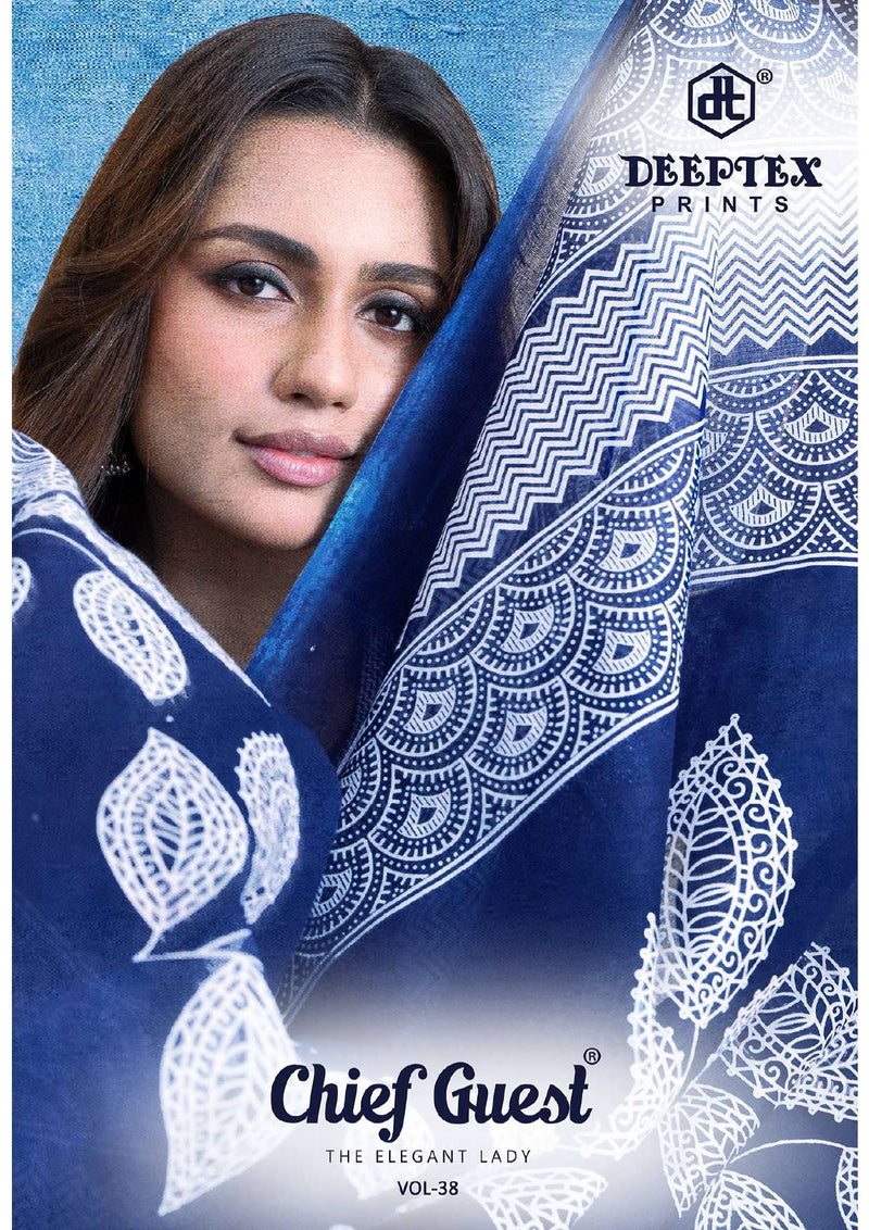 Deeptex Prints Chief Guest Vol 38 Pure Cotton Printed Salwar Kameez